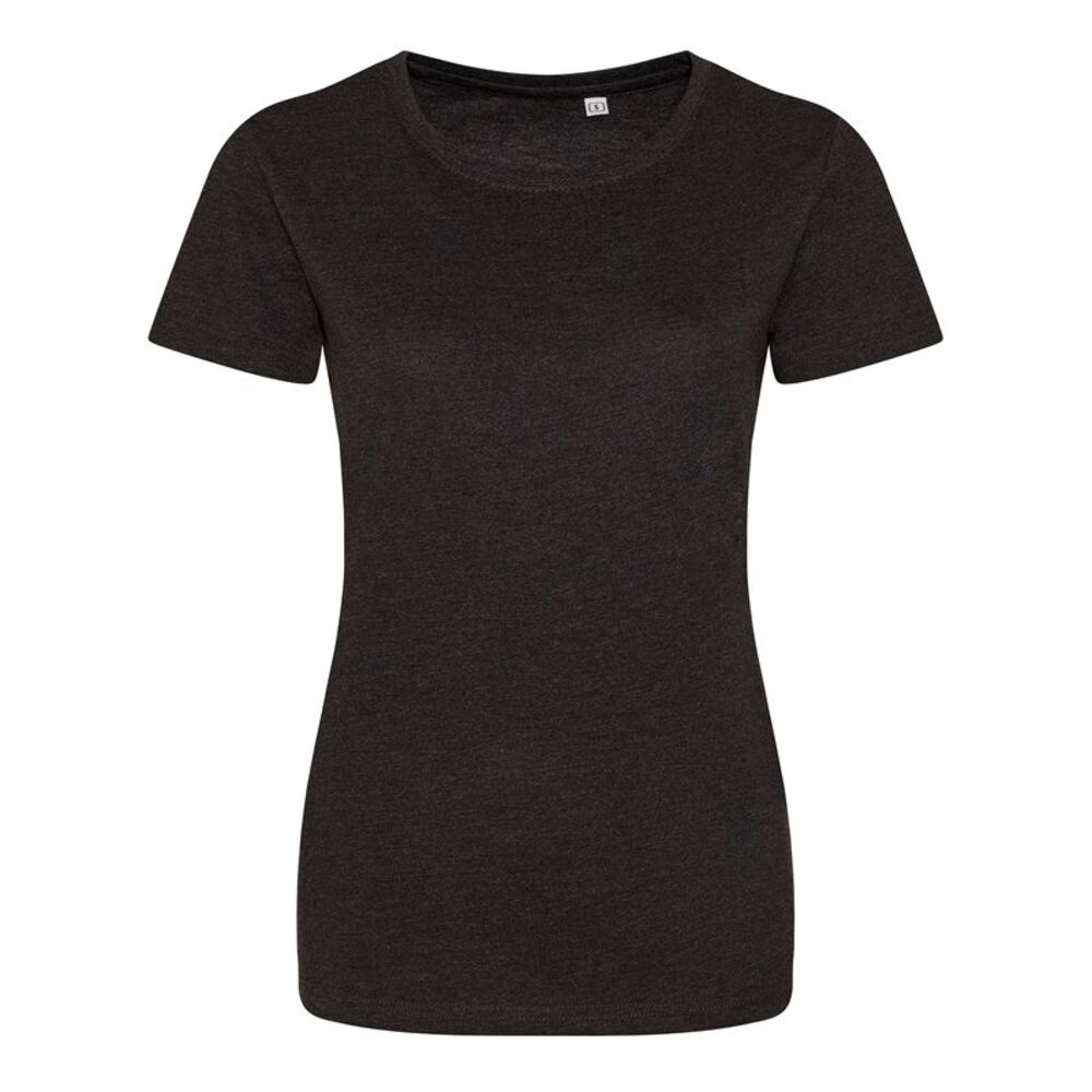 AWDis Womens/Ladies Girlie Tri-Blend T-Shirt / Heather Black